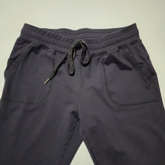 ZYIA Black Stretch Knit High Rise Unwind Joggers - Picture 5 of 8